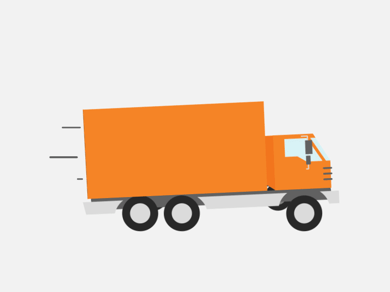 Logistics route animation